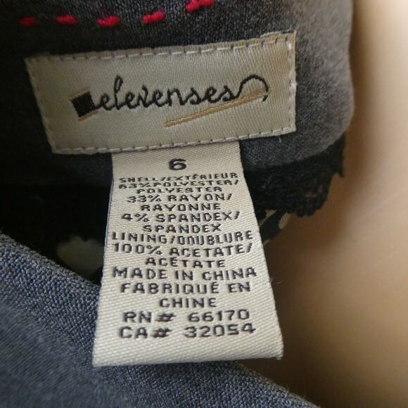 Elevenses Anthropologie Grey Pleated Skirt Gray School Girl Balletcore Whimsy 6 - Picture 7 of 8